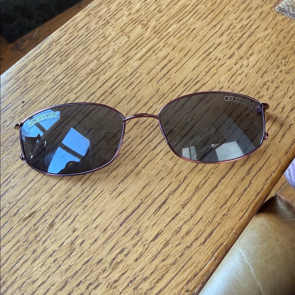 Women's Oval Metal Sunglasses - Purple Frame, Dark Lenses